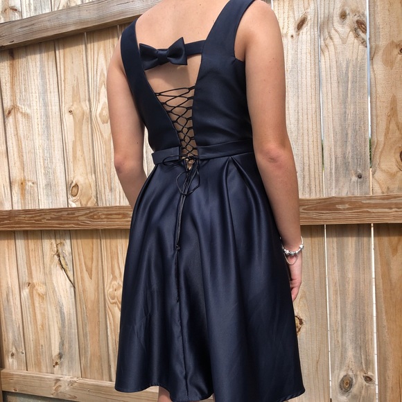Mori Lee Dresses & Skirts - Morilee Madeline Gardner navy blue dress